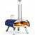 BIG HORN 12" Multi-Fuel Outdoor Pizza Oven Reach up to 1110℉– 3-in-1 Wood,Gas &Electric Compatible