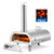 VEVOR Dual Fuel Pizza Oven Outdoor, 12 Inch Wood Fire & Propane Gas Pizza Oven