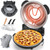 KEENSTAR Indoor Pizza Oven 12", Heats up to 800°F, Glazed Ceramic Stone Pizza Maker
