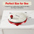 000W Pizza Maker, 2-in-1 Indoor Griddle and Pizza Cooker, 8.5" 180° Open Nonstick Plate for Quesadilla