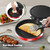 000W Pizza Maker, 2-in-1 Indoor Griddle and Pizza Cooker, 8.5" 180° Open Nonstick Plate for Quesadilla