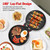 000W Pizza Maker, 2-in-1 Indoor Griddle and Pizza Cooker, 8.5" 180° Open Nonstick Plate for Quesadilla