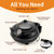 Electric-Pizza-Oven, 12'' Indoor-Electric-Pizza-Maker, 1200W Countertop Pizza Maker Machine