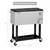 Rolling Ice Chest, Portable Patio Party Bar Drink Cooler Cart, with Shelf, Beverage Pool