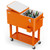 Ice Chest, Portable Patio Party Bar Drink Cooler Cart, with Shelf, Beverage Pool with Bottle Opener