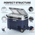 Portable Car Fridge Freezer -4℉-68℉ Electric Cooler Dual Temp Control Cooling Freezing 12/24V DC & 100-240V AC for Travel, Camping