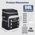 INSMEER Cooler with Wheels and Handle, 80 Cans/50L Rolling Cooler, Portable Soft Sided Cooler