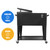 Rolling Cooler Cart with Wheels, Ice Chest Outdoor Backyard Coolers on Wheels
