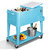Ice Chest Outdoor Backyard Coolers on Wheels with Large Storage Space