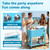 Ice Chest Outdoor Backyard Coolers on Wheels with Large Storage Space