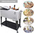 Rolling Cooler Cart with Wheels, Ice Chest Outdoor Backyard Coolers on Wheels with Large Storage Space