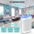 AZEUS 2-Pack Large Room Air Purifier for Home, True HEPA Air Purifiers for Smoke, Pets, Dust, Odor