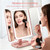echargeable Lighted Makeup Mirror, 3-Sided LED