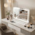 Lighted Makeup Mirror with 3 Color Dimmable Lights, Touch Control, USB