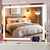 Vanity Mirror with Lights, 23" x 18" LED Makeup Mirror with 10X Magnification,
