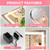 Vanity Mirror with Lights, 23" x 18" LED Makeup Mirror with 10X Magnification,