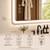 Temperatures, Dimmable Anti-Fog Vanity Mirror for Bathroom Over Sink,