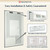 Dimmable Wall Mirror, Tempered Glass, CRI90+ Anti Fog Vanity Mirror