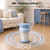 PETGUGU Air Purifiers for Home Bedroom Dorm with 360° Rotating Transparent Pre-Filter Pet Air Purifier