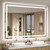 Mirror with Lights, Anti-Fog, ETL Listed (Backlit and Front Lighted)