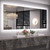 Tempered Glass, CRI90+ Anti Fog Vanity Mirror with Backlights