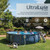 INTEX UltraLuxe 20 ft x 52 in Round Outdoor Above Ground Pool Set, Smart Wi-Fi Enabled Large Swimming Pool for Family and Adults