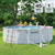 INTEX 26745EP 16ft X 48in Chevron Prism Frame Premium Above Ground Swimming Pool Set with 1500 GPH Filter Pump