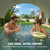Non Inflatable Pool, Foldable Swimming Pool for Adults, Above Ground Pool with Shade, 167 x 81 x 26 in, Gray Green