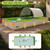 Non Inflatable Pool, Foldable Swimming Pool for Adults, Above Ground Pool with Shade, 167 x 81 x 26 in, Gray Green