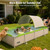 Non Inflatable Pool, Foldable Swimming Pool for Adults, Above Ground Pool with Shade, 167 x 81 x 26 in, Gray Green