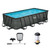 Funsicle Oasis Designer Lap 18' x 9'x 52" Rectangular Above Ground Swimming Pool, with FiltraBoost 1200 GPH Filter Pump, Ladder
