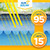Sun2Solar Clear 21 ft x 41 ft Oval Solar Cover | 16 Mil | Heat Retaining Blanket for Above Ground & Inground Swimming Pools