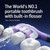 Toothbrush with Water Flosser Midnight Blue and Champagne