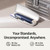 Toothbrush with Water Flosser Midnight Blue and Champagne