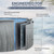 Blue Wave Martinique 18-ft Round 52-in Deep Hard Sided Steel Wall Above Ground Pool with 7-in Top Seats, 6-in Verticals, Skimmer
