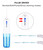 Water Dental Flosser for Teeth, Portable 200ML Water Teeth Cleaner Picks