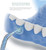 Rechargeable IPX7 Waterproof Teeth Cleaner for Braces Bridges Care