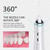 Water Teeth Cleaner Picks, with 3 Modes & 5 Jet Tips for Braces Gums, IPX7