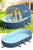 Foldable Pool with Canopy,10FT NonInflatable Above Ground Swimming Pools | Inner Diameter 102"x72"x20"