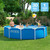INTEX 28210EP Metal Frame 12 ft x 30 in Above Ground Pool, Round Swimming Pool with Steel Frame, Pump Not Included