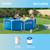 Intex Metal Frame 10 ft x 30 in Above Ground Pool Set, Round Swimming Pool with Steel Frame, 330 GPH Cartridge Filter Pump