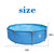 Outraveler 10ft x 30in Above Ground Swimming Pool,Outdoor Round Frame Steel Frame Pool for Backyard Garden Kids Family
