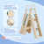 WDOT Pool Ladder Above Ground Swimming Safety A Frame Pool Ladder with Platform and Safety Barrier for 48-52 inches Pool