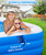 Extra Large Inflatable Swimming Pool - 145" X 74" X 22" Oversized Thickened Blow Up Pool for Kids and Adult