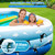 145" x 74" x 22" Family Size Blow Up Pool for Adults & Kids, Oversized Backyard Kiddie Pool for Outdoor, Garden