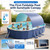 118" Non-Inflatable Foldable Swimming Pool for Family, Portable Above Ground Pool for Adults & Kids, Easy Setup for Outdoor