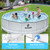 12ft x 30inch Outdoor Round Frame Above Ground Swimming Pool Set for Kids Adults with Filter Pump