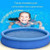 Outraveler 12ft x 36in Inflatable Swimming Pool, Outdoor Above Ground Blow Up Pool, Top Ring Easy Set Pool