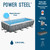 Bestway Power Steel 18’ x 9' x 48” Above Ground Pool, Rectangular Metal Frame Outdoor Swimming Pool Set with Filter Pump