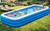 Extra Large Inflatable Pool 180" x 76" x 22" with Air Pump Included – 1303 Gallon Blow Up Pool for Adults Family